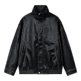 2025秋季新款皮衣男机车服潮流港风翻领宽松PU外套GS6395-P90，男装皮衣，星座1206（原A206）