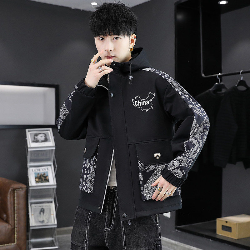 2025秋冬新款夹克男兔毛派克服青少年外套大码棉衣男棉服YW18-P52,男装夹克,星座1206（原A206）