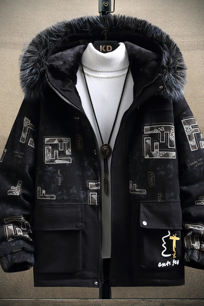 冬季主推男士加绒加厚时尚韩版百搭保暖派克服外套TM9903-P135,男装棉衣,星座1206（原A206）