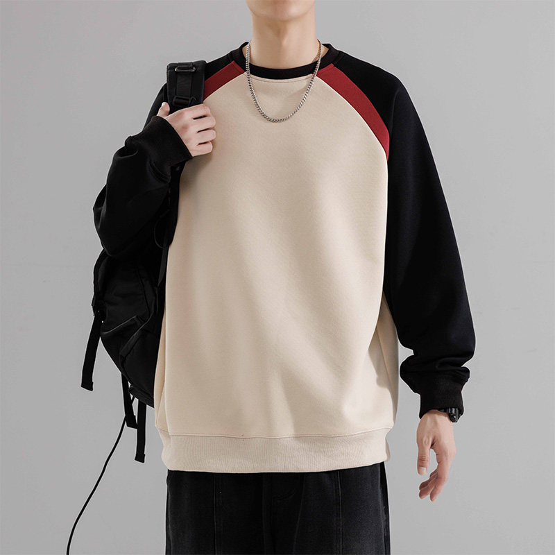 重磅纯色卫衣T恤男宽松春秋款卫衣圆领内搭打底衫男HH8890-P33,男装T恤,星座1206（原A206）
