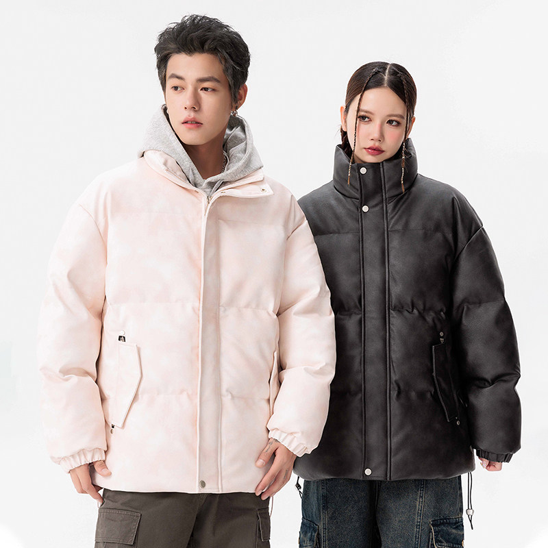 男装美式休闲冬新宽松做旧水洗皮衣棉衣棉服情侣外套GS8170-P115,男装皮衣,星座1206（原A206）