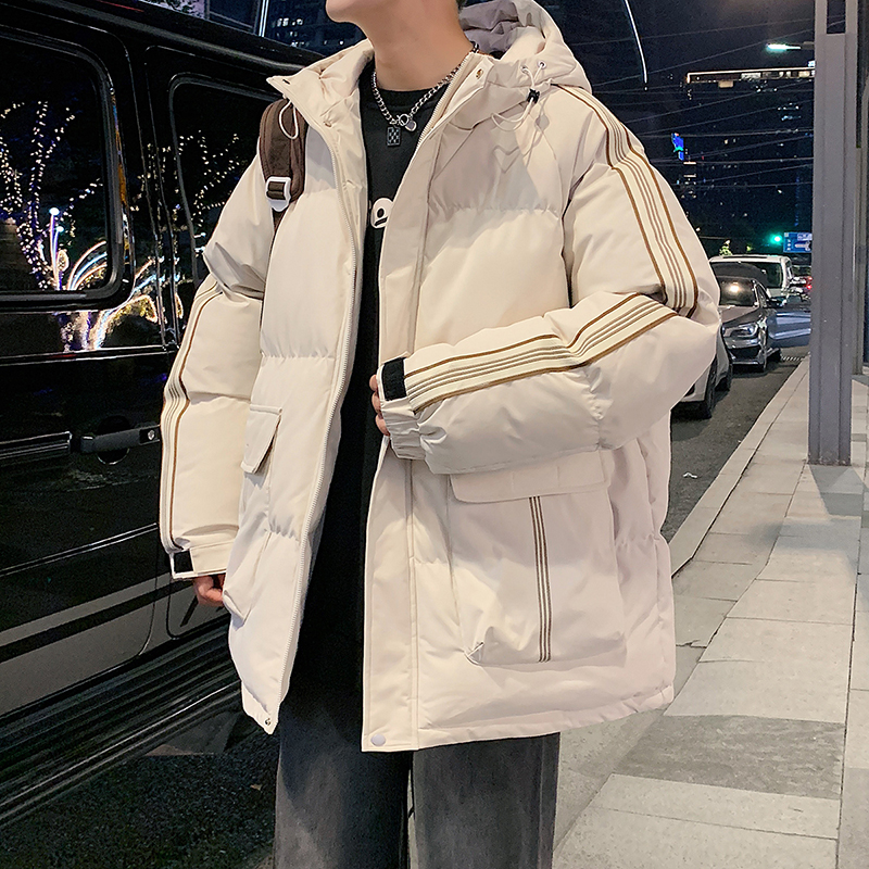 2025冬新原创宽松潮织带连帽棉衣女棉服情侣大码GS8053-P90，男装棉衣，星座1206（原A206）