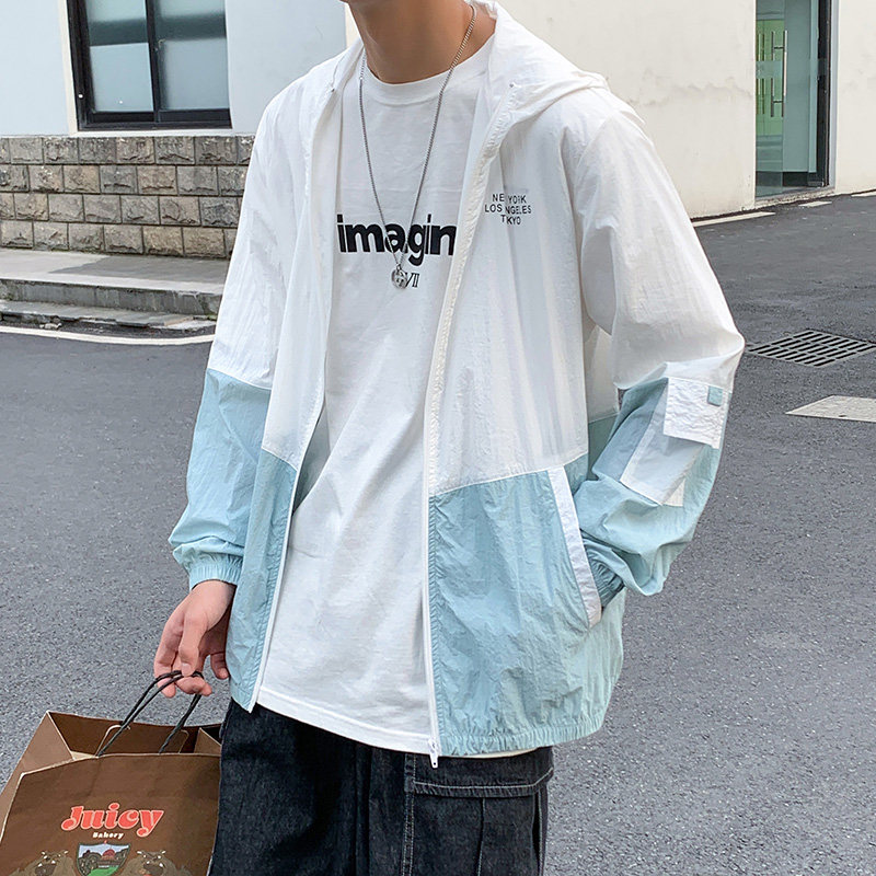 冰丝防晒衣男士夏季新款轻薄透气夹克外套皮肤防紫外线防晒服-P28,男装防晒衣,星座1206（原A206）