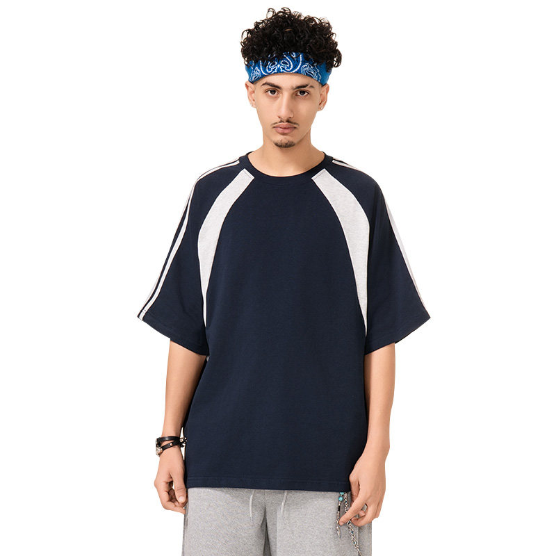 美式运动球服短袖男夏季潮牌重磅纯棉宽松休闲凉感t恤HH5713-P25,男装T恤,星座1206（原A206）