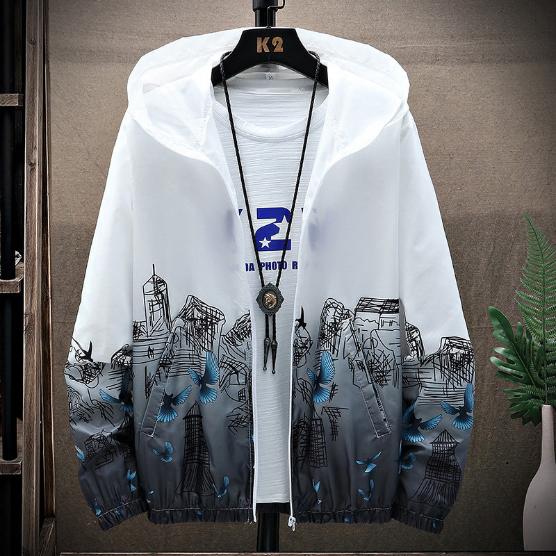 防晒服夏天防晒衣皮肤衣男带帽运动轻薄外套男薄款FS01-P20,男装夹克,星座1206（原A206）