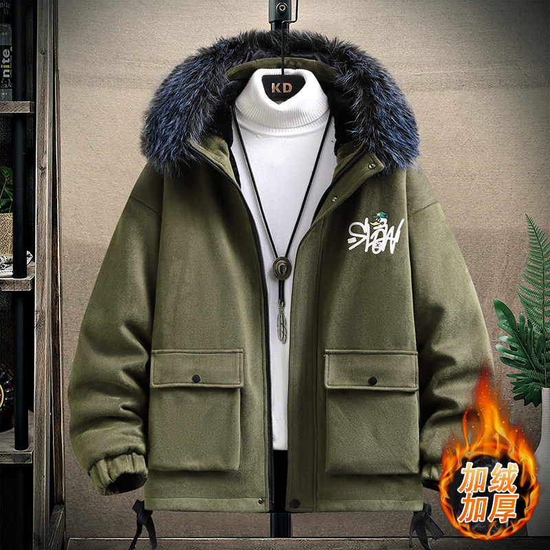 冬季主推男士加绒加厚时尚韩版百搭保暖派克服外套TM9902-P135,男装棉衣,星座1206（原A206）