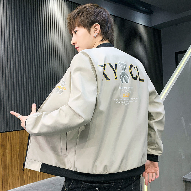 男夹克2023春秋季新款韩版潮流百搭青少年外套棒球衣服JK069-P38,男装夹克,星座1206（原A206）