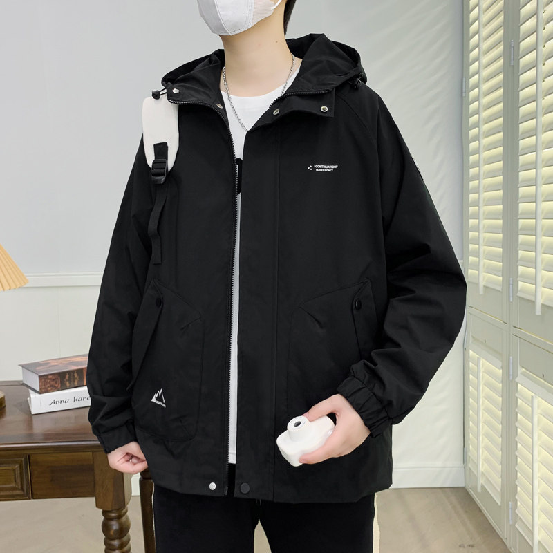 秋季新款男装休闲外套男上衣韩版潮流港风连帽夹克男JK0220-P70,男装夹克,星座1206（原A206）