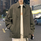 秋冬新款夹克全棉水洗重磅青少年外套日系棒球服上衣GS6392-P105，男装夹克，星座1206（原A206）