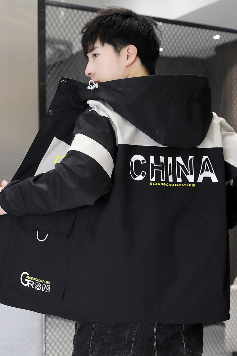 2022秋季青年薄款连帽工装时尚外套百搭休闲夹克男上衣jk308-P55,男装夹克,星座1206（原A206）