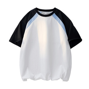 美式运动球服短袖男夏季潮牌重磅纯棉宽松休闲凉感t恤HH5712-P25图片