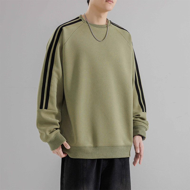 重磅纯色卫衣T恤男宽松春秋款卫衣圆领内搭打底衫男HH8886-P30,男装T恤,星座1206（原A206）