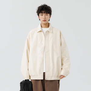 2025春季新款皮衣男机车服夹克外套皮衣宽松工装外套GS6203-P80图片