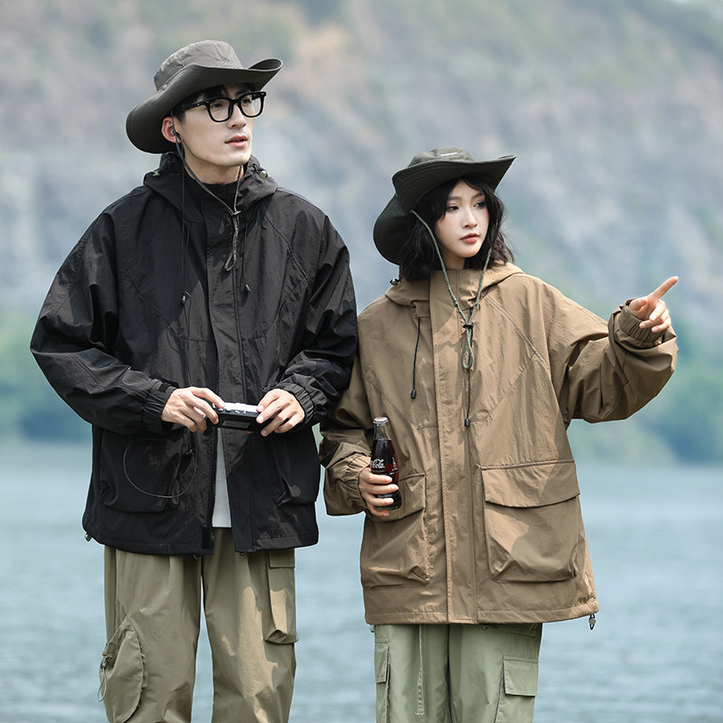 2023年秋季新款男女情侣款防水防风山系夹克外套HS8311-P75,男装夹克,星座1206（原A206）