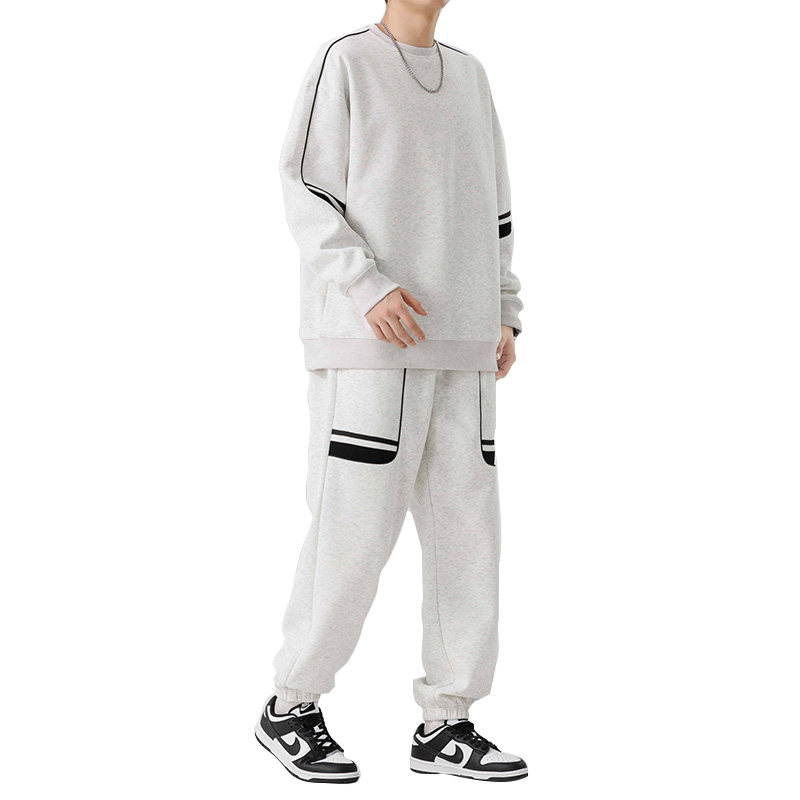 春秋季卫衣休闲套装男2025年新款两件套潮流帅气春秋运动服P60,男装休闲套装,星座1206（原A206）