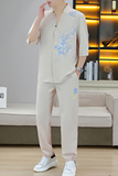 夏季休闲套装男风短袖T恤男装一套短袖长裤衣服TZ72036-P55，男装休闲套装，星座1206（原A206）