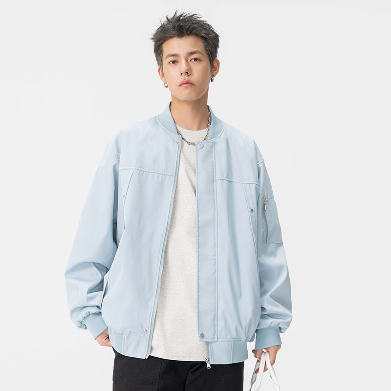 2025新款飞行夹克棒球服男美式宽松潮牌韩版二开公版GS6586-P75,男装夹克,星座1206（原A206）