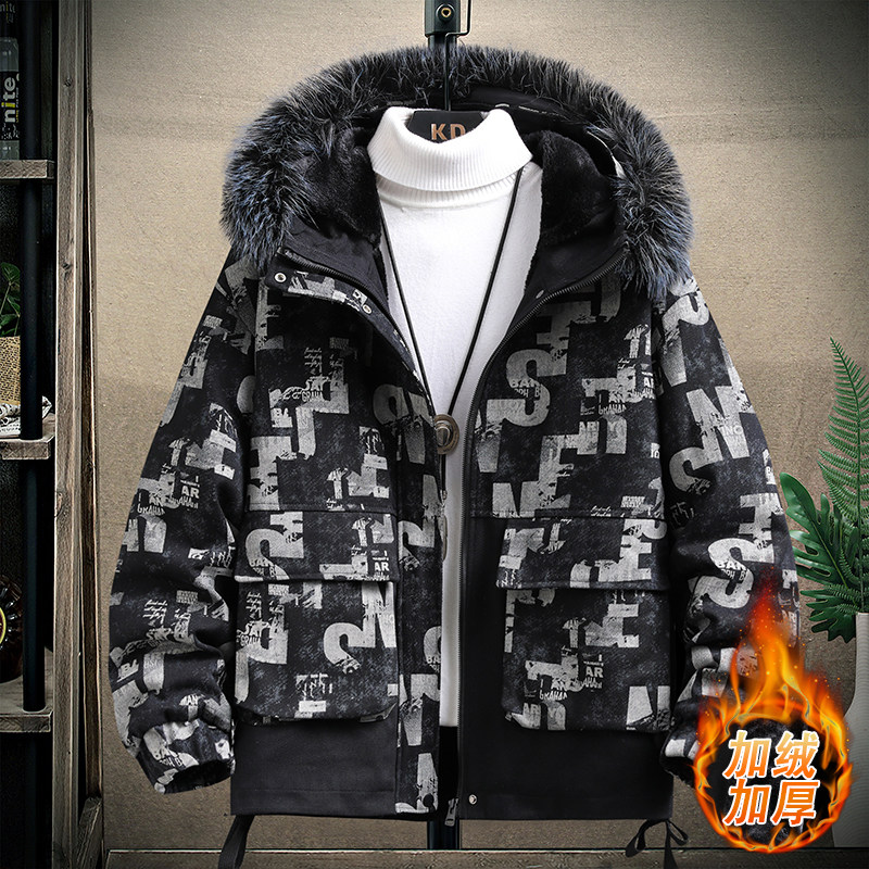 冬季主推男士加绒加厚时尚韩版百搭保暖派克服外套TM9905-P135,男装棉衣,星座1206（原A206）