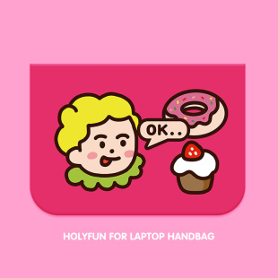 可爱粉色算了吧适用苹果华为小米荣耀联想MacBookpro笔记本内胆包air13寸13.3寸14寸13.6寸15.416寸matebook