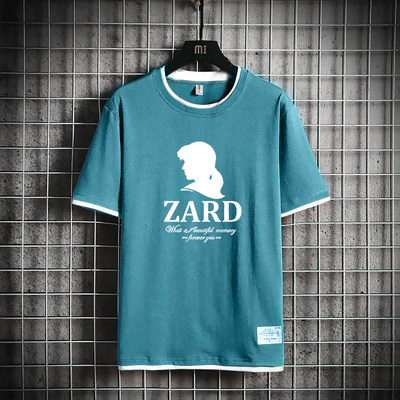 zard 坂井泉水周边粉丝应援假两件撞边短袖半袖T恤文化衫衣服宽松