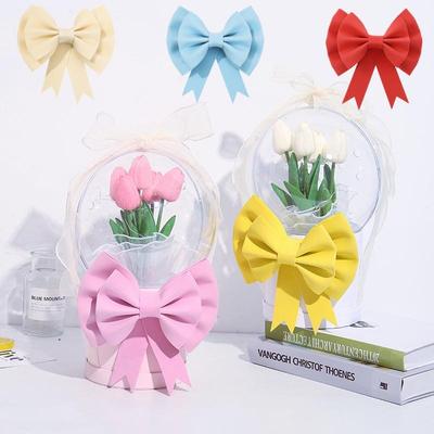 迷你蝴蝶结抱抱桶花束蝴蝶结成品