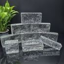 水晶玻璃砖定做加工彩色定切割弧形特殊颜色后期加工费用