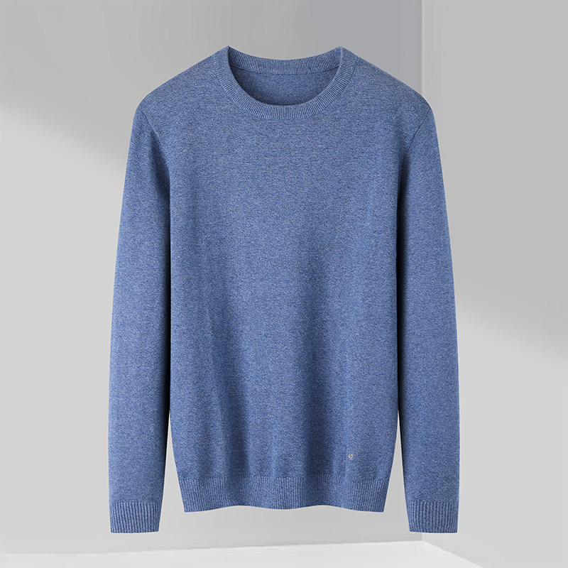 外贸大牌秋冬季2024新款经典简约百搭舒适休闲圆领打底针织衫毛衣