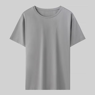 T恤衫 短袖 男速干时尚 纯色套头百搭直筒内搭打底衫 夏季 爸爸装 薄款