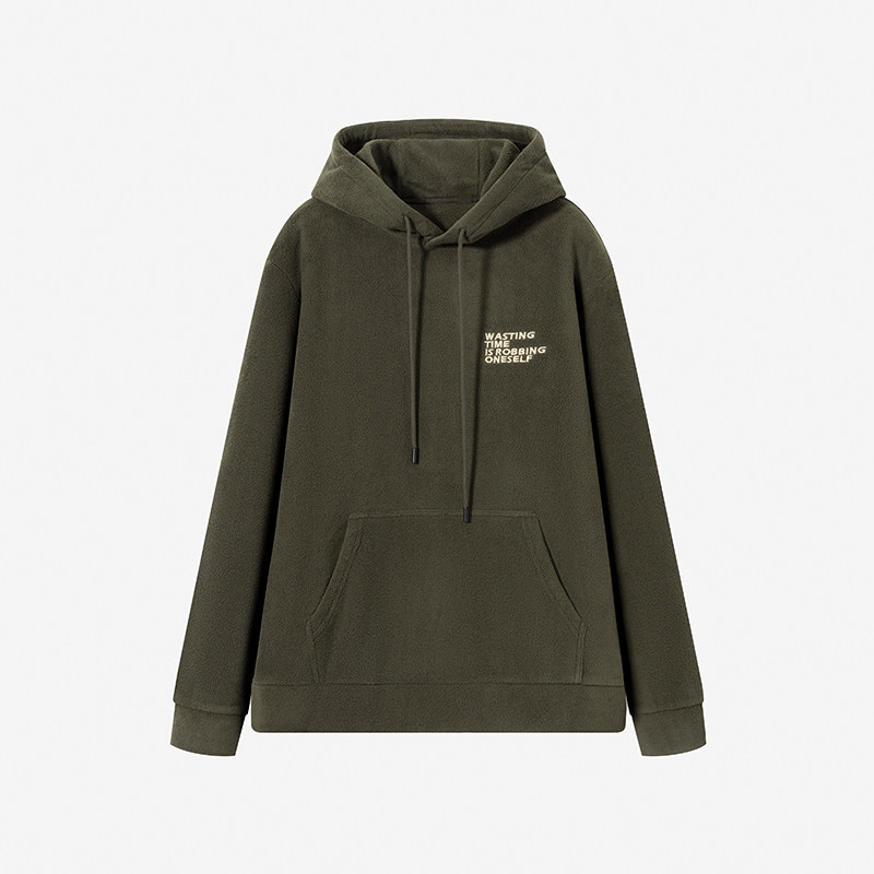 捡漏外贸大牌正品撤标清仓男装上衣袋鼠兜休闲印花流行连帽卫衣潮