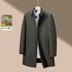 毛呢外套上衣 羊毛大衣商务休闲百搭中长款 外贸正品 撤柜高级感男装