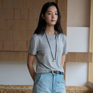 撤标撤柜（Q）2026年新款夏季圆领羊毛外穿T恤修身显瘦百搭打底衫