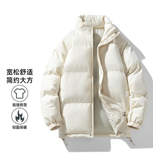 男女款 百搭宽松加厚保暖纯色面包服立领棉衣 时尚 品牌撤柜冬季