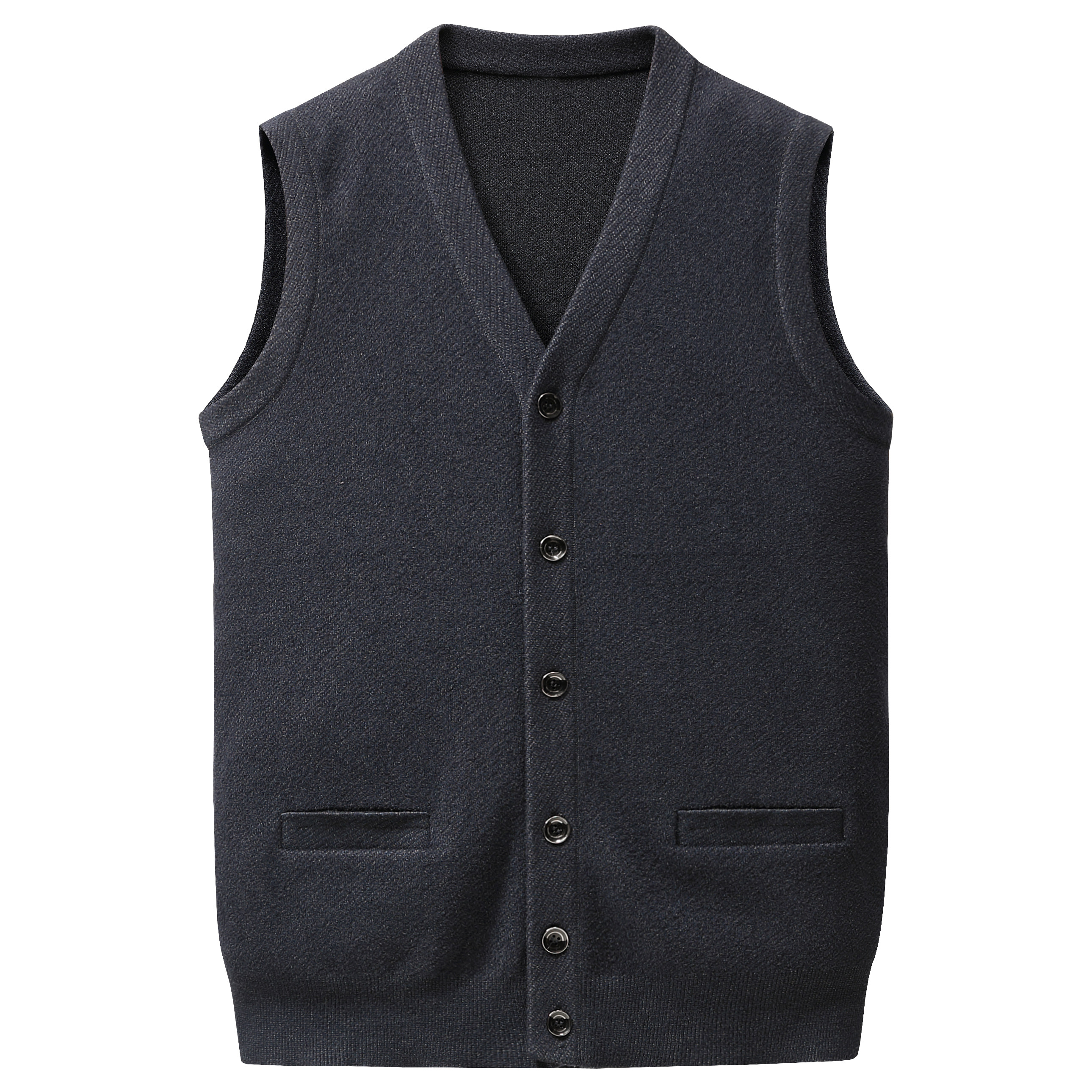 撤标撤柜(C)2025秋冬男士简约纯色双口袋设计V领百搭无袖针织马甲,男装,背心,淘宝优惠券,粉丝福利购,淘宝优惠卷