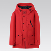 一线品牌撤柜男冬时尚 羽绒服 简约外套舒适挺括保暖连帽休闲中长款