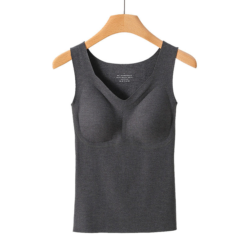 撤标撤柜（G）德绒保暖背心带胸垫女双磨毛免文胸加绒背心,女士内衣/男士内衣/家居服,保暖背心,淘宝优惠券,粉丝福利购,淘宝优惠卷