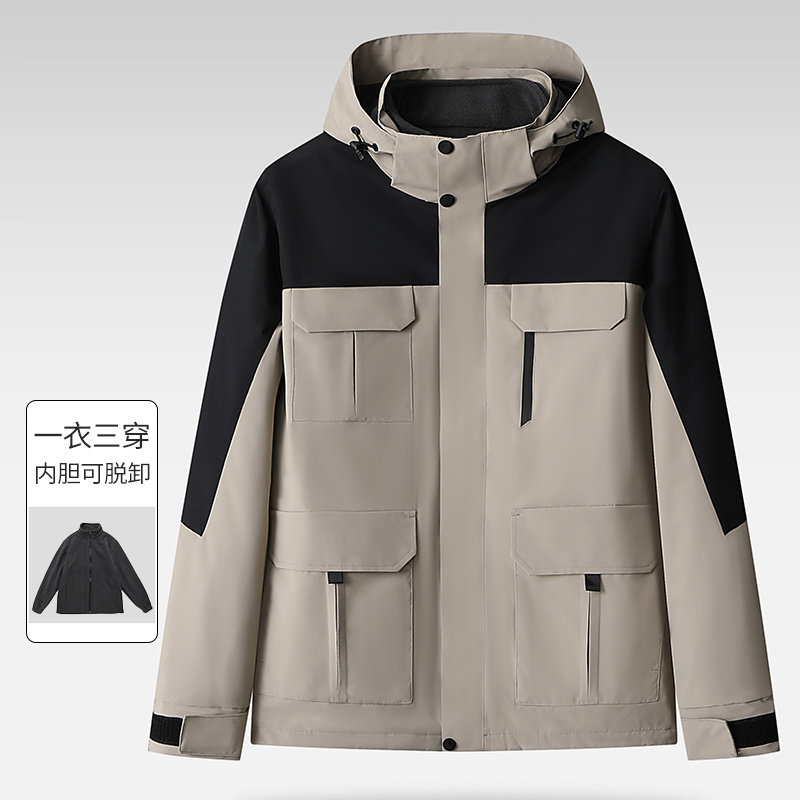 一线剪标可脱卸帽秋冬加厚