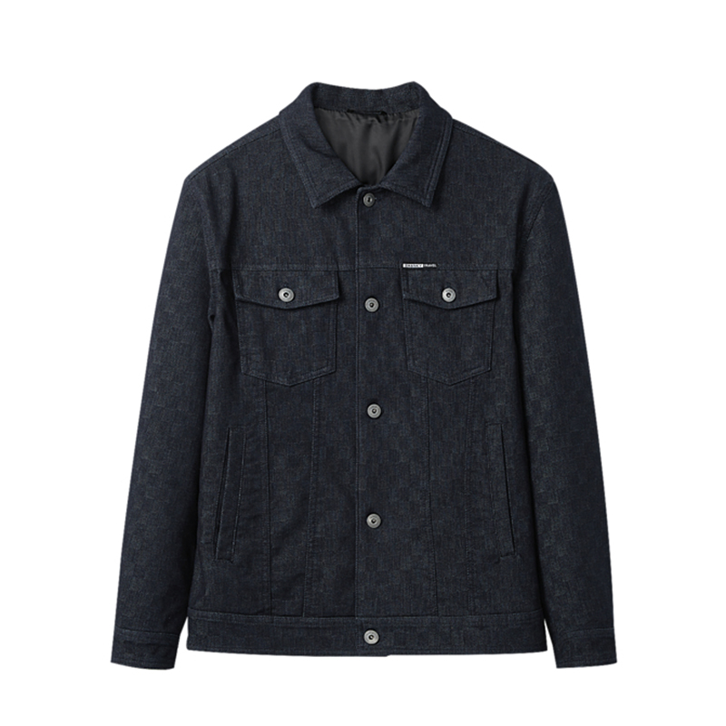 【H家】撤标撤柜！2025秋冬男新款工装翻领花型肌理休闲牛仔外套