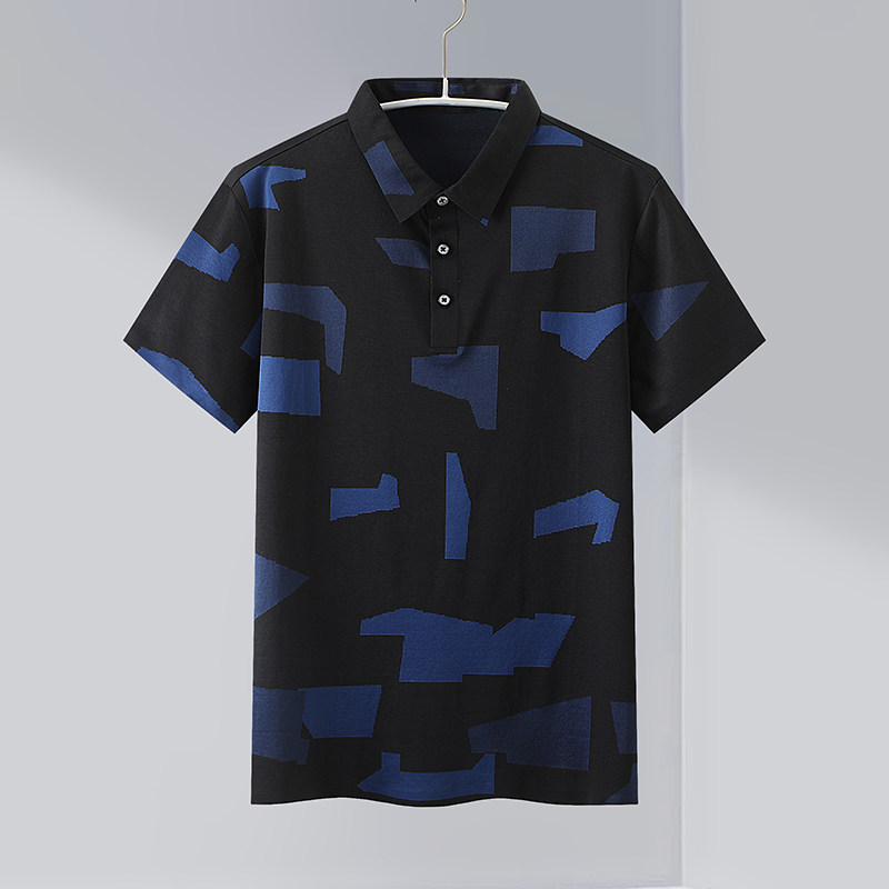 大牌撤标男士新款2023夏季时尚经典休闲商务舒适翻领短袖POLO