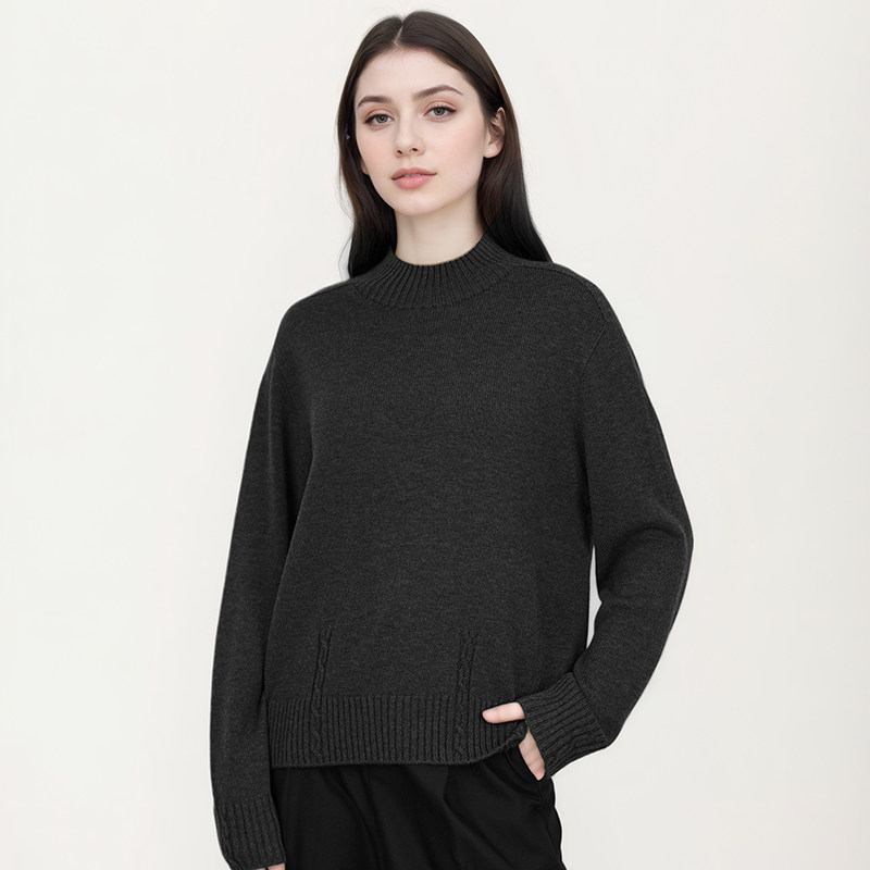 【雅家】撤标撤柜！2025年秋冬女士羊毛时尚经典百搭半高领针织衫,女装/女士精品,毛针织衫,淘宝优惠券,粉丝福利购,淘宝优惠卷