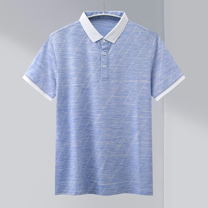 撤标男装短袖POLO衫夏季绵柔轻熟风T恤品牌撤柜爸爸装打底衫
