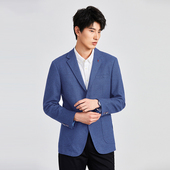 外贸大牌正品 上衣外套秋羊毛混纺休闲高级感西服 撤标撤柜清仓男装