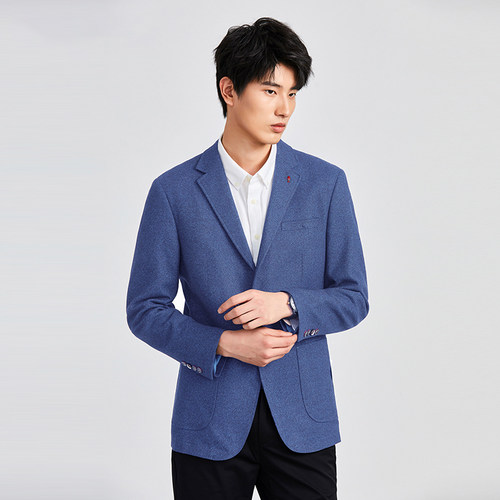 外贸大牌上衣羊毛混纺休闲西服