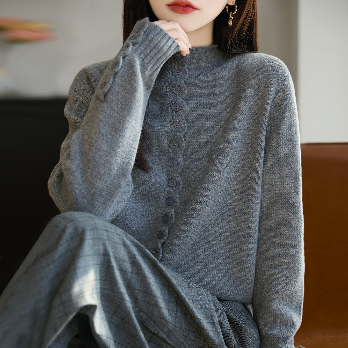 撤标撤柜！高领时尚减龄百搭针织打底衫女洋气女装上衣秋冬毛衣,女装/女士精品,毛针织衫,淘宝优惠券,粉丝福利购,淘宝优惠卷