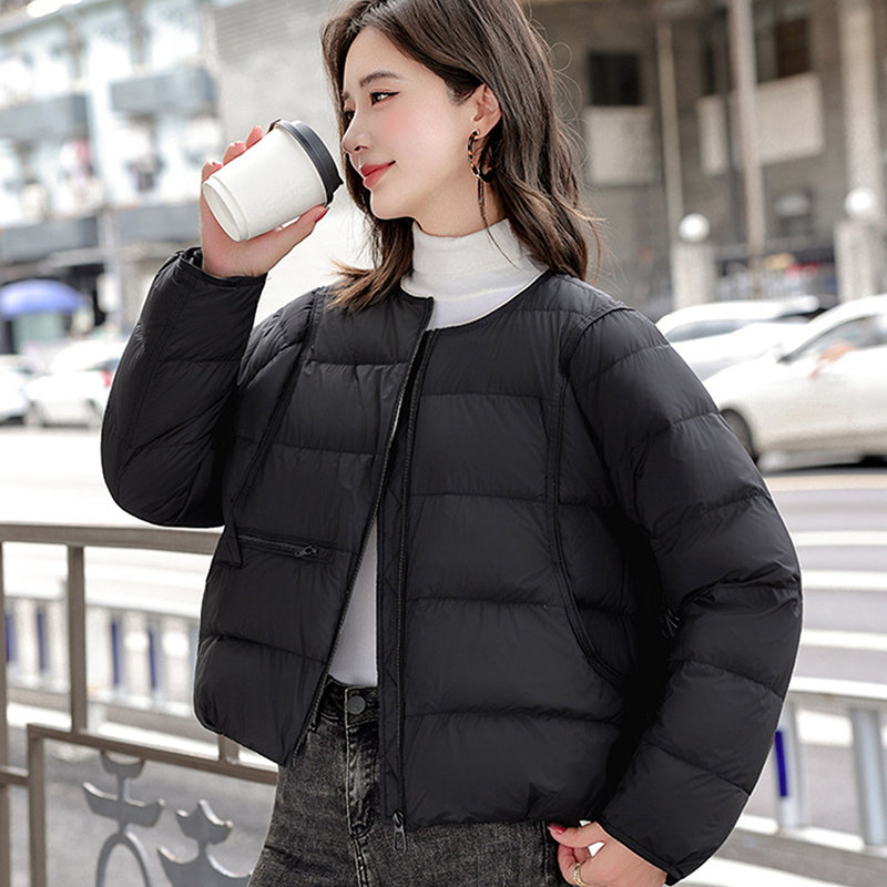 【豆家】撤标撤柜！2025秋冬女款时尚宽松百搭轻薄保暖短款羽绒服