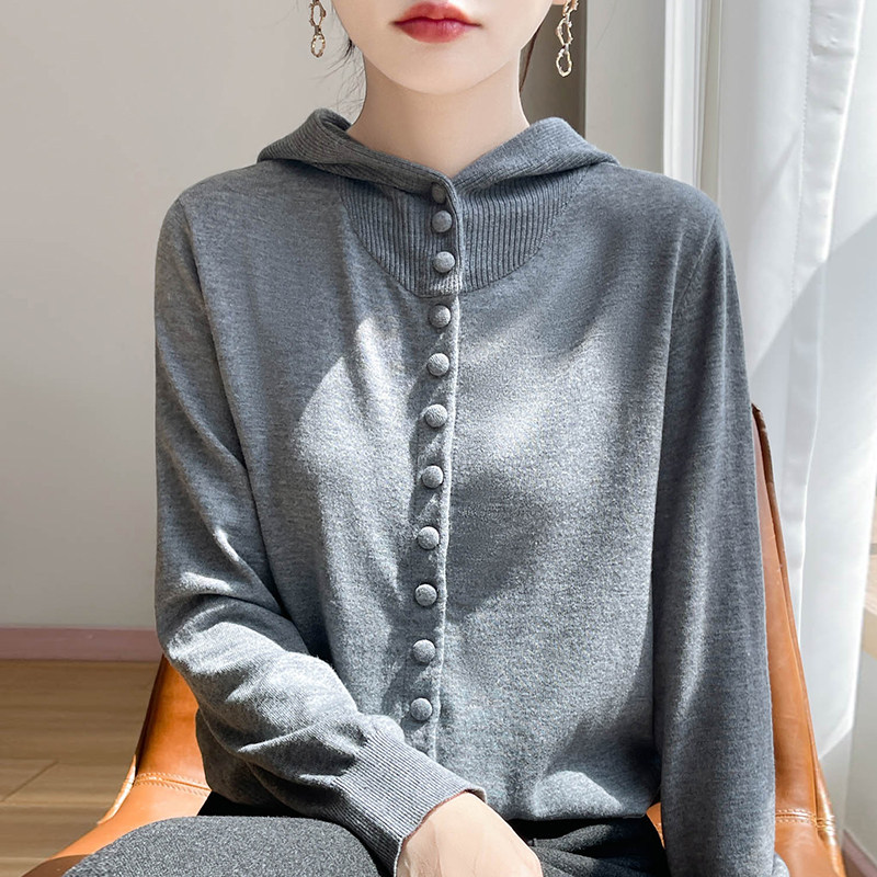 撤标撤柜(A)连帽卫衣针织打底衫女春秋洋气上衣大码女装秋冬毛衣,女装/女士精品,毛针织衫,淘宝优惠券,粉丝福利购,淘宝优惠卷