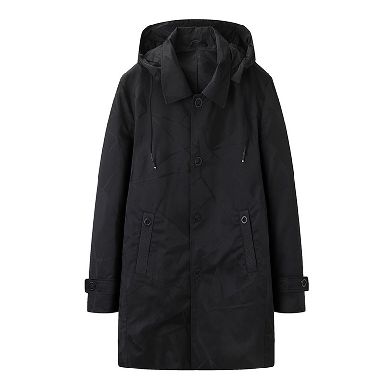 一线撤柜撤标秋冬季男士2023年时尚防风连帽长款休闲舒适风衣外套,男装,风衣,淘宝优惠券,粉丝福利购,淘宝优惠卷