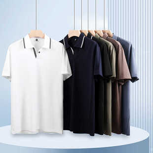 品牌撤柜撤标2024年新款三防水油污黑科技活性印染技术短袖POLO衫