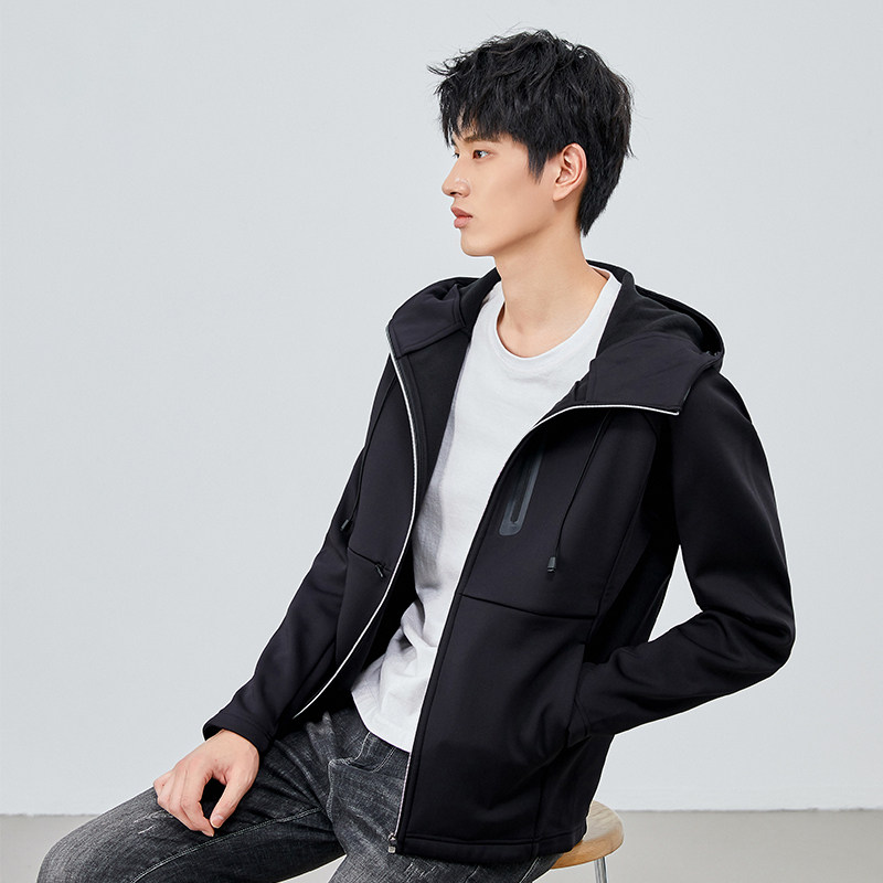 一线男装品牌撤柜捡漏春秋季2024新款上衣外套连帽休闲风衣夹克潮