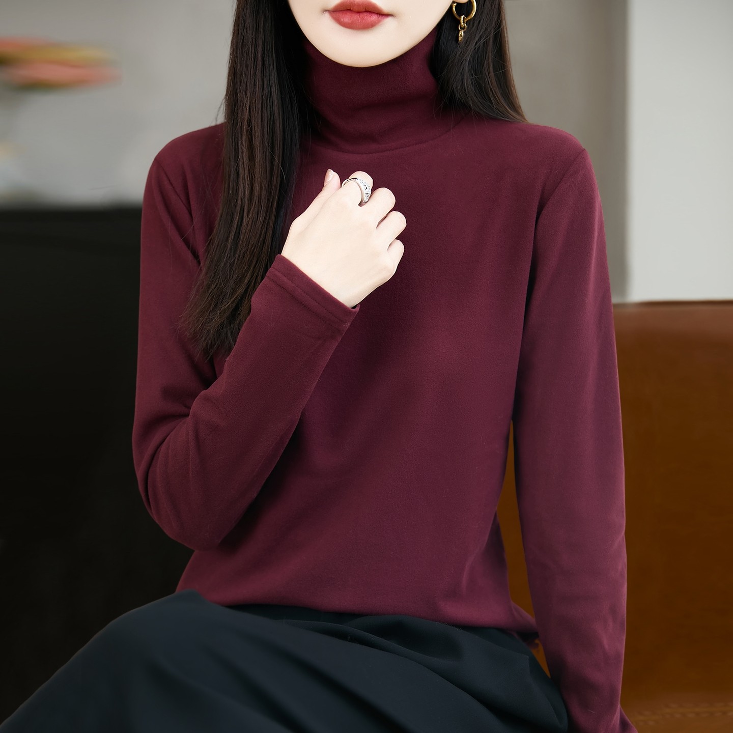 撤标撤柜！纯色高领柔软保暖内衣打底衫女洋气大码上衣秋冬毛衣,女装/女士精品,毛针织衫,淘宝优惠券,粉丝福利购,淘宝优惠卷