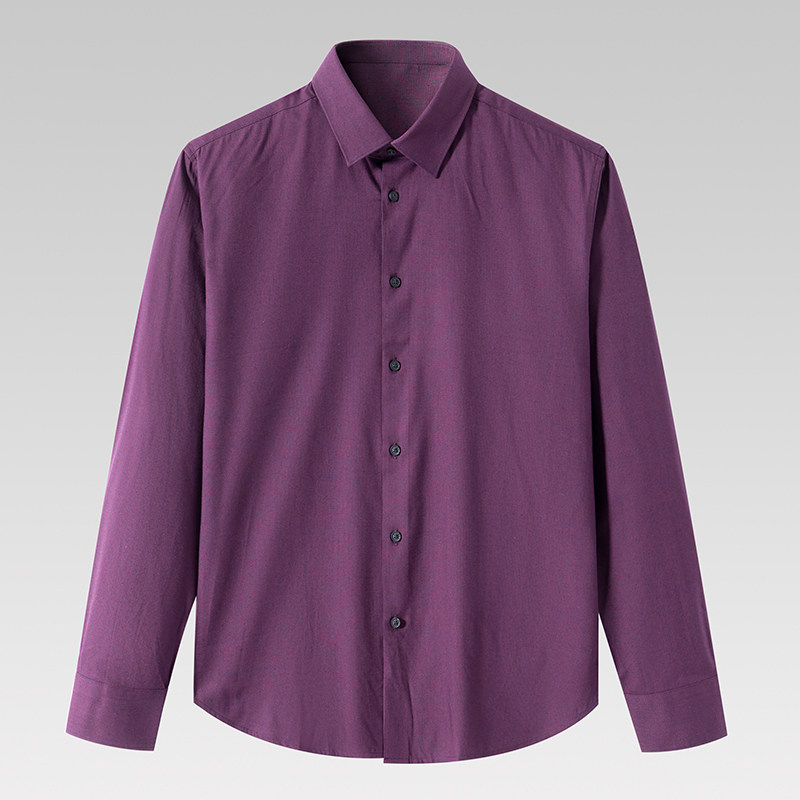 2025年秋季商务休闲红色衬衫外贸出口撤标撤柜高级感男装上衣外套